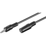 Goobay Cable Extensor Jack 3.5mm Macho/Hembra 5m Negro Goobay Cable Extensor Jack 3.5mm Macho/Hembra 5m Negro