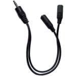 Goobay Cavo Adattatore Jack 3,5mm a 2x Jack 3,5mm Maschio/Femmina 20 cm Nero