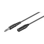 Goobay Cable Audio Estéreo Jack 6.35 Macho/Hembra 5m Negro Goobay Cable Audio Estéreo Jack 6.35 Macho/Hembra 5m Negro