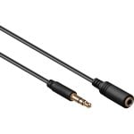 Goobay 3,5mm Klinken-Verlängerungskabel Stecker/Buchse 50cm Schwarz Goobay 3,5mm Klinken-Verlängerungskabel Stecker/Buchse 50cm Schwarz