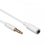 Goobay 3,5mm 4-Pin Klinken Verlängerungskabel Stecker/Buchse 50cm Weiß Goobay 3,5mm 4-Pin Klinken Verlängerungskabel Stecker/Buchse 50cm Weiß