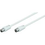 Câble d'antenne coaxial Goobay 1,5 m blanc