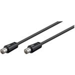 Goobay Cable Coaxial Antena para TV Macho/Macho 2.5m Negro Goobay Cable Coaxial Antena para TV Macho/Macho 2.5m Negro