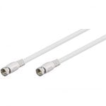Goobay Cable Antena F Macho/Macho 1.5m Blanco Goobay Cable Antena F Macho/Macho 1.5m Blanco