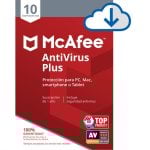 McAfee Antivirus Plus 10 Dispositivos 1 Ano Descarga Digital