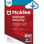 McAfee Internet Security 10 Dispositivos 1 Ano Descarga Digital