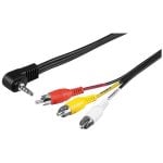 Cavo Goobay Jack da 3,5 mm a 3xRCA 1,5 m Nero