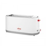 Langschlitz-Toaster Ufesa TT7375 2 lange breite Schlitze 1400 W 7 Bräunungsstufen Auftaufunktion Grau Rot Weiß
