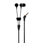 Wraps Auriculares Talk Coal Tela Trenzada Negros