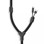 Cache-câble Bluelounge Soba 3m Noir Cache-câble Bluelounge Soba 3m Noir