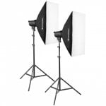 Kit flash da studio Bresser BRT-200 da 200 W