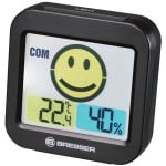 Stazione meteorologica da interno Breser Temeo Smile nera Stazione meteorologica da interno Breser Temeo Smile nera