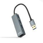 Nanocable Hub 4 Porte USB 3.0 Grigio