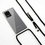 Custodia con cavo trasparente in TPU nero Ksix per Samsung Galaxy S20 Ultra