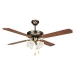 Ventilatore da soffitto con luce 60W Orbegozo CT 10132 M