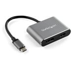 StarTech Adaptador de Vídeo Multipuertos USB-C HDMI o DisplayPort 4K StarTech Adaptador de Vídeo Multipuertos USB-C HDMI o DisplayPort 4K