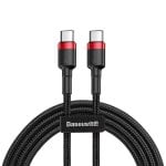 Baseus Cafule Cable USB Tipo-C a Tipo-C Carga Rápida 3.0 Power Delivery 2.0 60W 1m Negro Baseus Cafule Cable USB Tipo-C a Tipo-C Carga Rápida 3.0 Power Delivery 2.0 60W 1m Negro