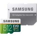 Carte mémoire MicroSDXC UHS-I U3 Samsung EVO Select 512 Go