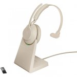 Jabra Evolve2 65 UC Auricular Mono Bluetooth Beige + Soporte de Carga