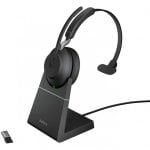 Jabra Evolve2 65 MS Auricolare Mono Bluetooth Nero + Supporto di Ricarica