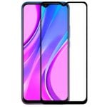 Fantastica protezione in vetro temperato nero 3D per Xiaomi Redmi 9