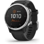 Garmin Fenix 6S Solar Bluetooth NFC GPS 42mm MIP Prata com Correia Preta SpO2 10ATM Garmin Fenix 6S Solar Bluetooth NFC GPS 42mm MIP Prata com Correia Preta SpO2 10ATM