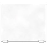 Approx appAPSSIDE Mampara Protectora de Metacrilato Transparente 600x500mm