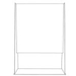 Environ appAPSSTAND Écran de protection en méthacrylate transparent 1100x800mm