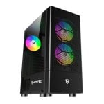 Nfortec Caelum RGB Torre ATX con Frontal Mallado Cristal Templado USB C Negra Nfortec Caelum RGB Torre ATX con Frontal Mallado Cristal Templado USB C Negra