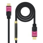 Cavo Nanocable HDMI V2.0 4K@60Hz 18Gbps con ripetitore maschio/maschio 25m Nero