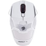 Mad Catz RAT 1+ Ratón Gaming 2000 DPI Blanco