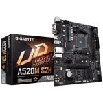 Motherboard Gigabyte A520M S2H AMD A520 AM4 DDR4 Micro ATX Ohne WLAN M.2 RGB Motherboard Gigabyte A520M S2H AMD A520 AM4 DDR4 Micro ATX Ohne WLAN M.2 RGB