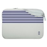 Housse en néoprène MW avec mousse intelligente et intérieur en polyester pour MacBook Pro/Air 13" Blanc/Bleu