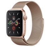 Devia elegante cinturino in oro rosa con passante milanese per Apple Watch 38/40 mm