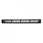 WP Panel de Parcheo Blanco Modular para 24 Módulos de Keystone UTP 1U WP Panel de Parcheo Blanco Modular para 24 Módulos de Keystone UTP 1U