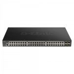 Switch gestito D-Link DGS-1250-52XMP 48 porte Gigabit PoE + 4 porte SFP+ 10G