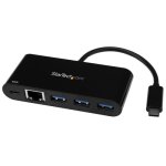 StarTech Concentrador USB 3.0 para 3x USB-C com Ethernet Preto StarTech Concentrador USB 3.0 para 3x USB-C com Ethernet Preto