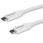 StarTech Cable USB-C con PD 5A 4m Blanco StarTech Cable USB-C con PD 5A 4m Blanco