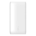 Belkin Boost Charge 30W Batterie Externe USB-C Chargeur Portable avec Câble 20000mAh Blanc