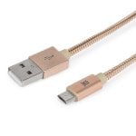 Cavo Micro USB Maillon Metallo Dorato 1m