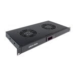 Aiten Data Termostato Digital 1U para Armario Rack 19" con 2 Ventiladores de 120 mm