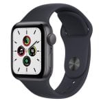 Apple Watch SE GPS 40mm Aluminio en Gris Espacial con Correa Deportiva Negra