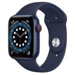 Apple Watch Series 6 GPS + Cellular 44mm Aluminio en Azul con Correa Deportiva Azul Marino Intenso