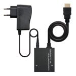 Splitter HDMI nanocavo 1x2 con alimentazione + cavo HDMI da 50 cm