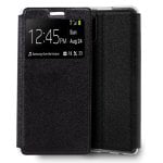 Étui à rabat noir lisse et cool pour Samsung Galaxy Note 20