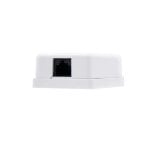 Rosetta di superficie Nanocavo 1x RJ45 Cat. 5e UTP Bianco