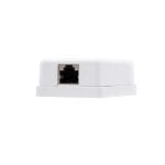 Rosetta di superficie Nanocavo 1x RJ45 Cat. 5e FTP Bianco