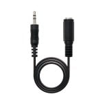Nanocable Cabo Áudio Estéreo Jack 3.5mm Macho/Fêmea 5m Preto Nanocable Cabo Áudio Estéreo Jack 3.5mm Macho/Fêmea 5m Preto