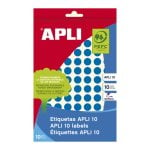 Apli 02731 Etichette Adesive Circolari 10mm Blu