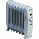 Radiador Eléctrico Fm Calefacción RW-Mini 900W compacto con control giratorio y termostato